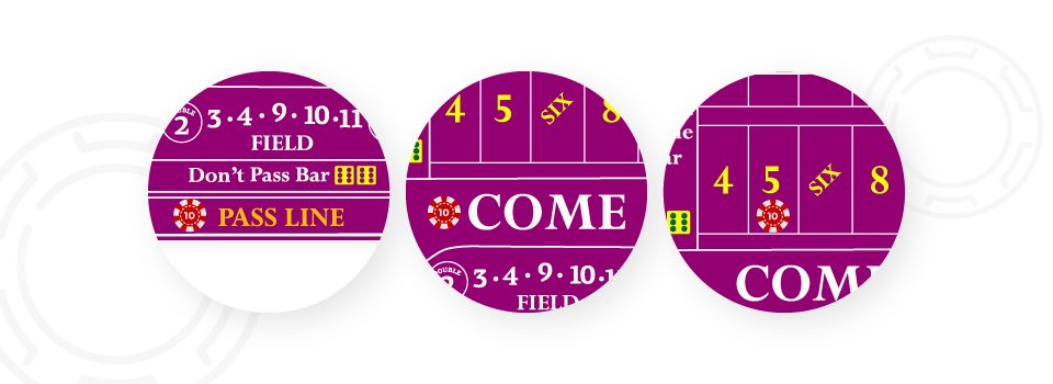 Fortsätt med enkla insatser i Craps